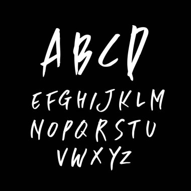 vektör yazı tipleri / el yazısı kaligrafi 