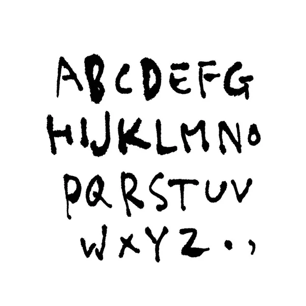 Vectorlettertypen Handgeschreven Kalligrafie — Stockvector