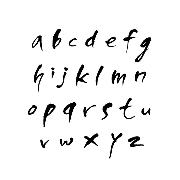 Vectorlettertypen Handgeschreven Kalligrafie — Stockvector