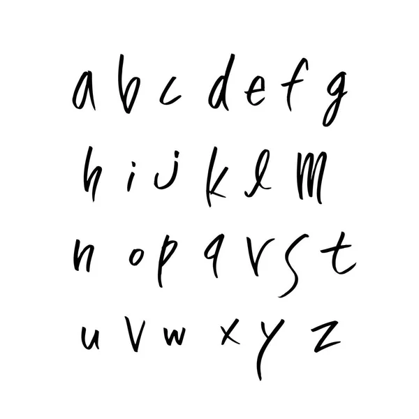 Vectorlettertypen Handgeschreven Kalligrafie — Stockvector