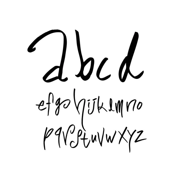 Vectorlettertypen Handgeschreven Kalligrafie — Stockvector