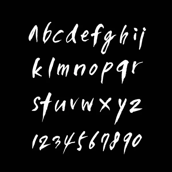 Vectorlettertypen Handgeschreven Kalligrafie — Stockvector