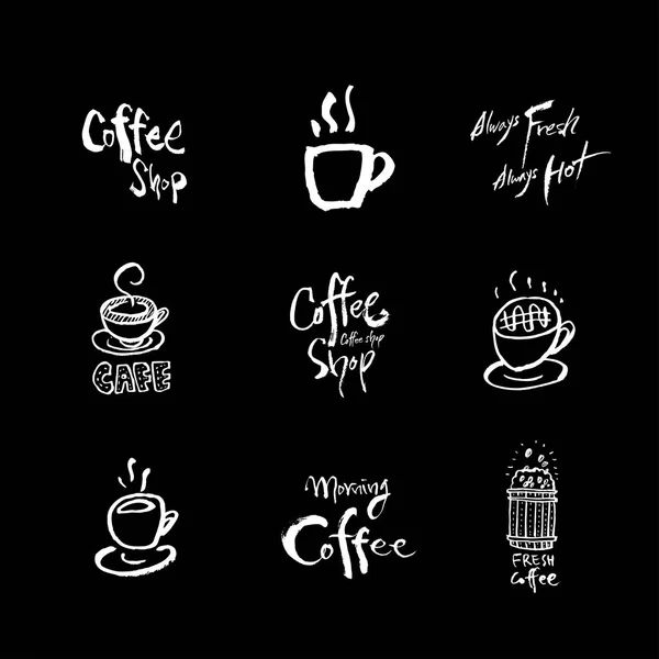 Плакат Кафе Кофейная Иллюстрация Вектор — стоковый вектор