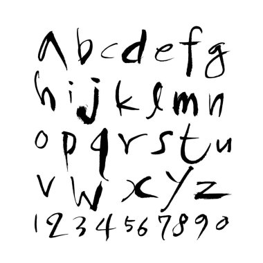 vektör yazı tipleri / el yazısı kaligrafi 