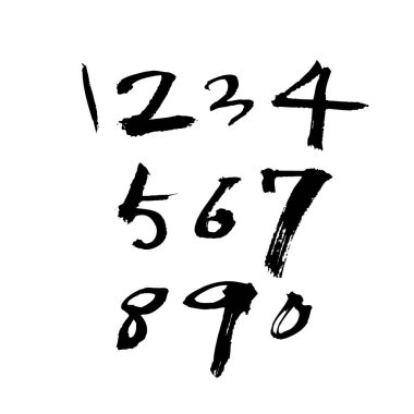 vektör yazı tipleri / el yazısı kaligrafi 