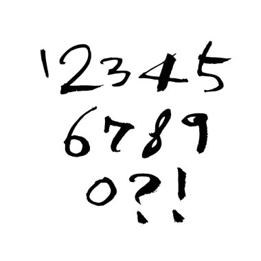 vektör yazı tipleri / el yazısı kaligrafi 