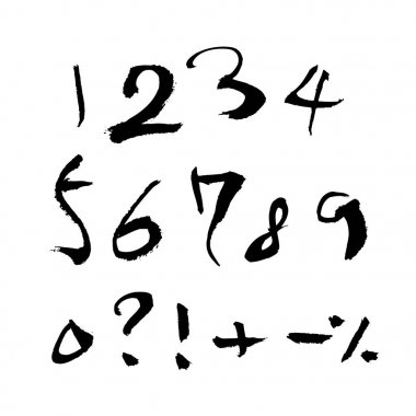 vektör yazı tipleri / el yazısı kaligrafi 