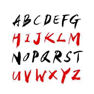 vektör yazı tipleri / el yazısı kaligrafi 