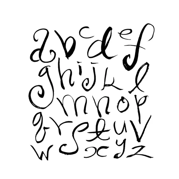 Alphabet calligraphie moderne images vectorielles, Alphabet calligraphie moderne vecteurs libres de droits | Depositphotos