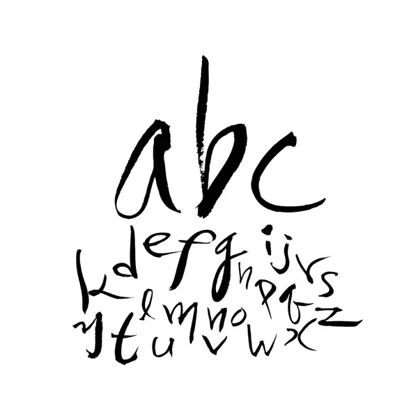 Vectorlettertypen Handgeschreven Kalligrafie — Stockvector