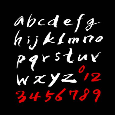 vektör yazı tipleri / el yazısı kaligrafi 