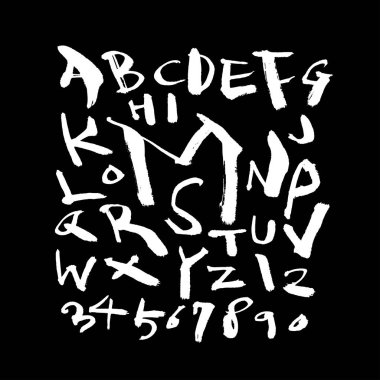 vektör yazı tipleri / el yazısı kaligrafi 