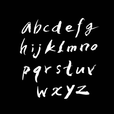 vektör yazı tipleri / el yazısı kaligrafi 
