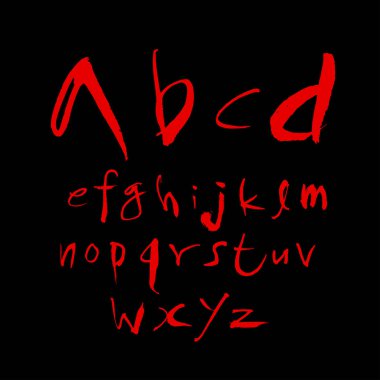 vektör yazı tipleri / el yazısı kaligrafi 