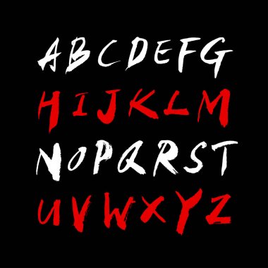 vektör yazı tipleri / el yazısı kaligrafi 