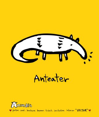 Hayvan kroki / çizilmiş Hayvanat Bahçesi illüstrasyon el - vektör