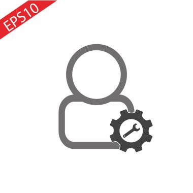 Kişi simge vektör artı simgesi eklemek yeni kullanıcı profili erkek Avatar için düz renk glif piktogram çizimde