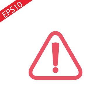 Dikkat simgesi. Düz. EPS 10.