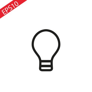 Beyaz arkaplanda lamba çizgisi simgesi. Vektör illüstrasyonu.