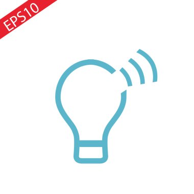 Lamba satırı simgesi, vektör çizim. Düz tasarım stili. Beyaz arka plan üzerinde lamba satırı simgesi Eps10 izole lamba satır simge tasarlamak vektör. lamba satır simgeleri grafik tasarım vektör sembolleri.