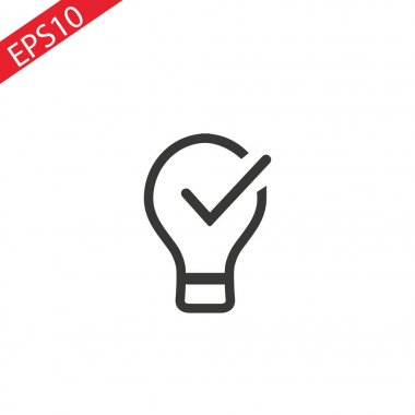 Onay yenilik düşünce - vektör web simgesi