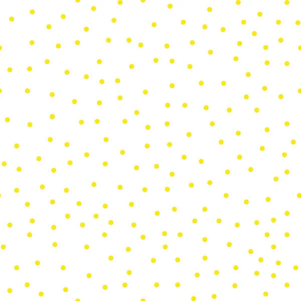 Kafe vektör polka noktalı deseni ile dağınık elle çizilmiş küçük çevrelerde sarı altın ve beyaz renkler. Vintage 1960'larda moda stil sorunsuz doku. Yuvarlak şekiller ile modern hipster arka plan