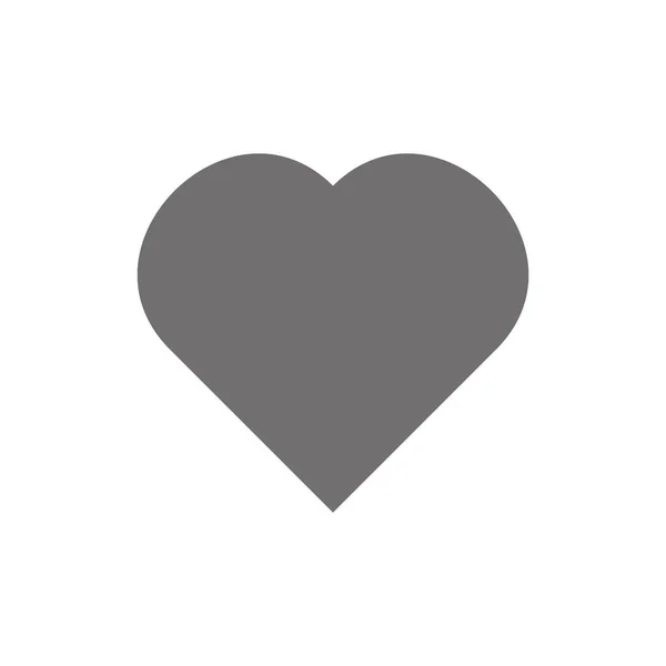 심장 아이콘 벡터입니다. 완벽 한 사랑 기호입니다. 발렌타인 데 두의 일 서명, 그림자, 그래픽 및 웹 디자인, 로고에 대 한 평면 스타일 흰색 바탕에 고립 된 엠 블 럼. — 스톡 벡터