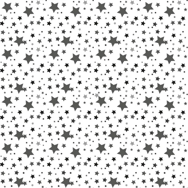 Star seamless pattern. Chaotic elements. Effect of sky. Design template for wallpaper,wrapping, textile. Vector Illustration — Stock Vector