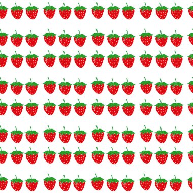 Suluboya çilek vektör illüstrasyonunun kusursuz deseni 10 birim.