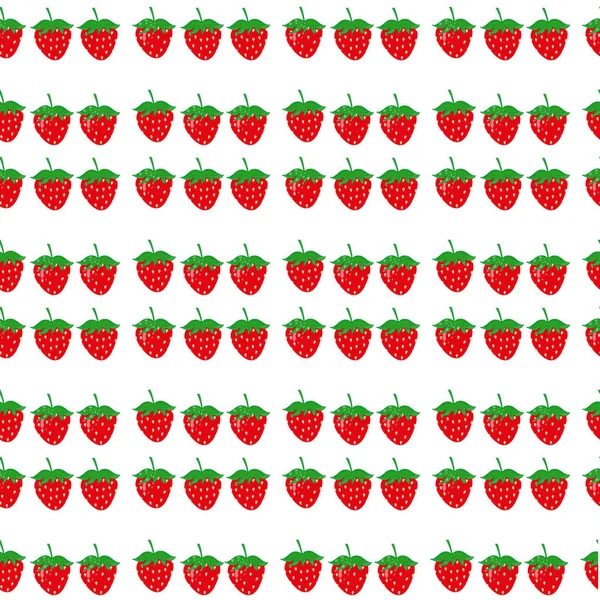 Απρόσκοπτη Μοτίβο Υδατογραφία Φράουλες Διανυσματική Απεικόνιση Eps — Διανυσματικό Αρχείο