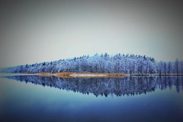 Frusen Sjö Pilsen — Stockfoto