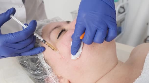 Needle Mesotherapy Beauty Spa Salon Clinic — Stock Video