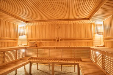 Ahşap Sauna, ıslak alan, buhar, dinlenme alanı