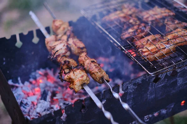 Izgara biftek. Izgara et. Barbekü. Sokak yemeği..