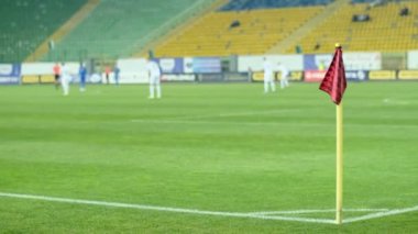  Büyük stadyumdaki profesyonel futbol maçı. Odaklanmama etkisi. Futbol, Futbol.