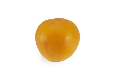 Beyaz arka planda olgun papaya