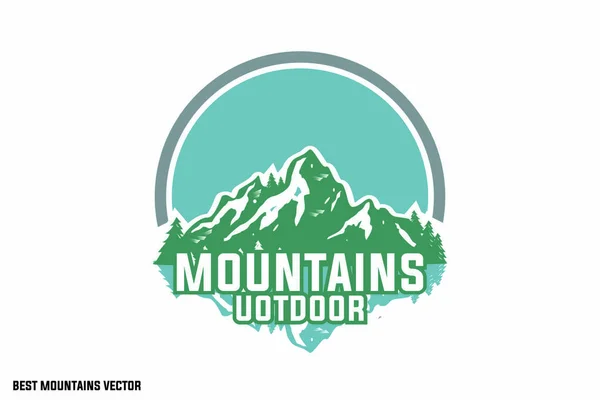 Logótipo Picos Montanha Ícones Inteligentes Para Empresa —  Vetores de Stock