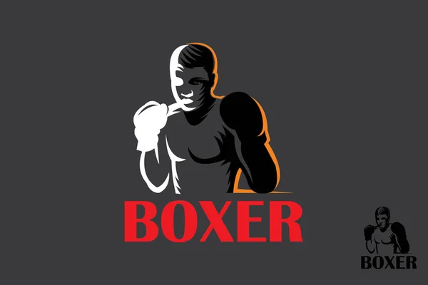 Gran Caja Acciones Icono Inteligente Para Club Boxeo Empresa — Archivo Imágenes Vectoriales