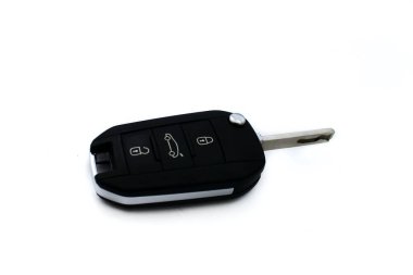 Beyaz arka plan üzerinde izole araba için anahtar