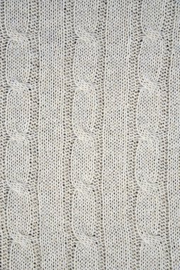 Full frame of knitted grey plaid as a backdrop. Horizontal grey background pattern.