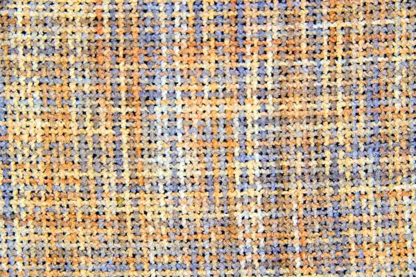 Повна рамка строкатого тканинного фону текстури дивана . — стокове фото
