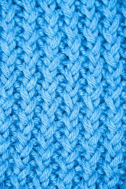 Yünlü kumaş mavisinin dokusu.. 