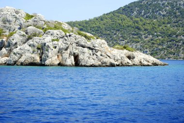 tropikal mavi deniz ve ada 