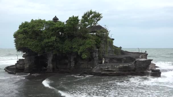Die Insel Bali Tempel Tana Viel — Stockvideo