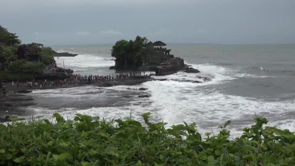 Isla Bali Templo Tana Lot — Vídeos de Stock