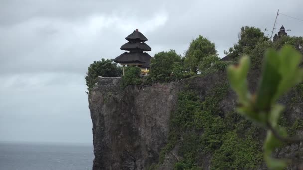 Indonésia Bali Ulu Watu Templo Falésias — Vídeo de Stock