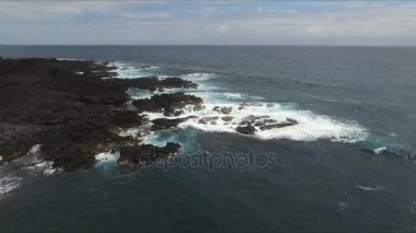 Pasifik sahil, Hawaii büyük ada bir kuş bakışı yakalanan