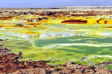 Dallol yanardağ (Etiyopya harika manzaralar