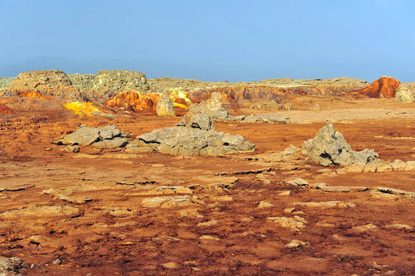 fantastic landscapes of Dallol volcano (Ethiopia