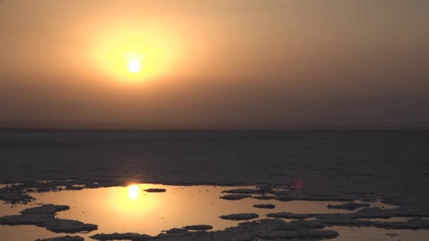 Günbatımı Danakil Çöl Içinde — Stok video